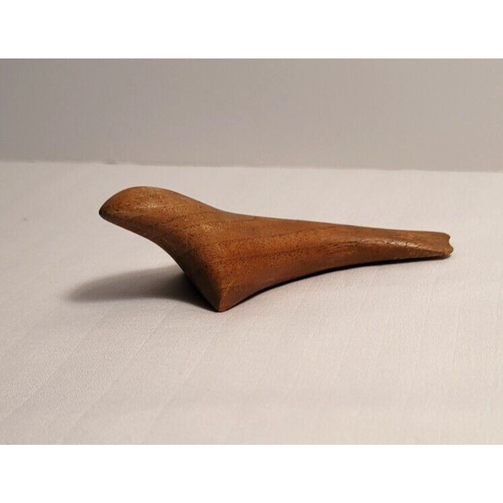 Walnut Minimalist Animal Carvings Alan Middleton Canada Signed